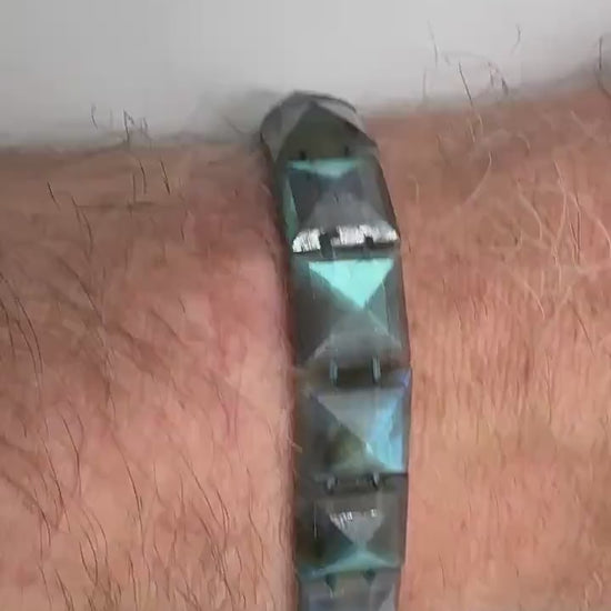 Blue Flash Labradorite Bracelet – Labradoriet Armband – Intuïtie, Bescherming & Mystieke Energie