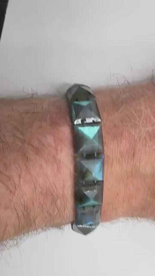 Blue Flash Labradorite Bracelet – Labradoriet Armband – Intuïtie, Bescherming & Mystieke Energie